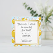 退職のお祝い 招待状 (スタンド正面)