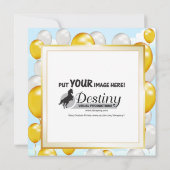 退職のお祝い 招待状 (裏面)