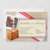 退職のために素晴らしい旅行テーマの招待状- 招待状 (正面)