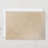 退職のために素晴らしい旅行テーマの招待状- 招待状 (裏面)