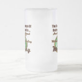 退職のギフトおよび退職のTシャツ フロストグラスビールジョッキ (中央)