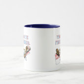 退職のギフトおよび退職のTシャツ マグカップ (中央)