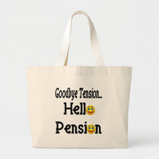 退職のギフトおよび退職のTシャツ ラージトートバッグ