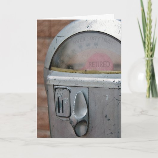 退職のパーキングメーター カード (正面)