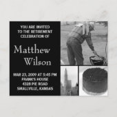 退職のパーティの招待状のカスタマイズ可能な写真 インビテーションポストカード (正面)