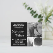 退職のパーティの招待状のカスタマイズ可能な写真 インビテーションポストカード (スタンド正面)