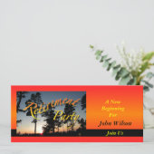 退職のパーティの招待状の日没 招待状 (スタンド正面)