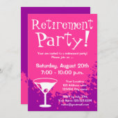 退職のパーティの招待状|のカスタムの招待 招待状 (正面/裏面)