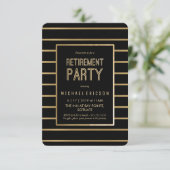 退職のパーティの招待状-、上品カスタマイズ 招待状 (スタンド正面)