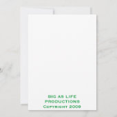 退職のパーティの招待状 招待状 (裏面)