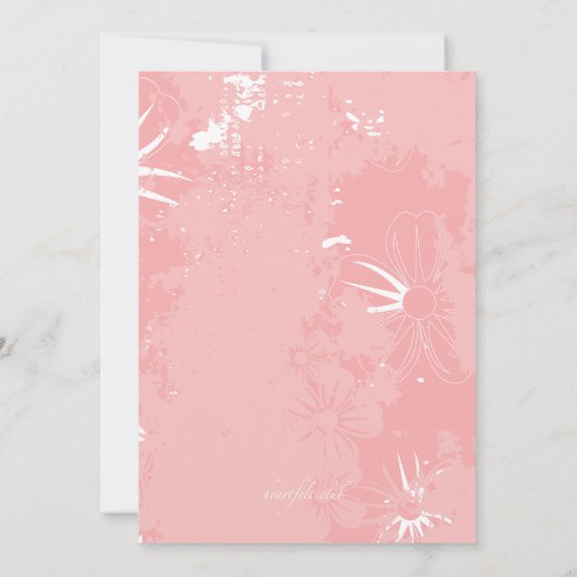 退職のベビーシャワーの写真の招待状の産出 招待状 (裏面)