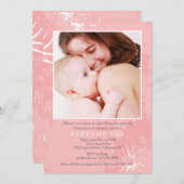 退職のベビーシャワーの写真の招待状の産出 招待状 (正面/裏面)