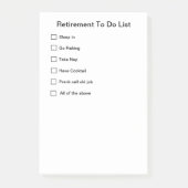 退職のメモ帳 ポストイット (正面)