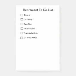 退職のメモ帳 ポストイット