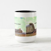 退職のユーモアのリス マグカップ (中央)