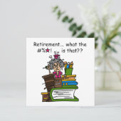 退職のユーモアはである何 カード (スタンド正面)