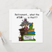 退職のユーモアはである何 カード (正面/裏面インサイチュ)