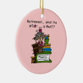 退職のユーモアはである何 セラミックオーナメント (右)