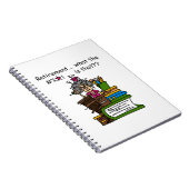 退職のユーモアはである何 ノートブック (右側)