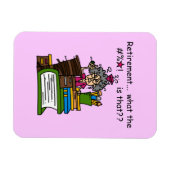 退職のユーモアはである何 マグネット (横)