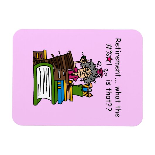 退職のユーモアはである何 マグネット (横)