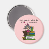 退職のユーモアはである何 マグネット (正面/裏面)