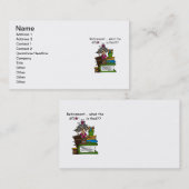 退職のユーモアはである何 名刺 (正面/裏面)