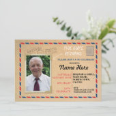 退職の写真の郵便郵便はがきの退職したな招待 招待状 (スタンド正面)