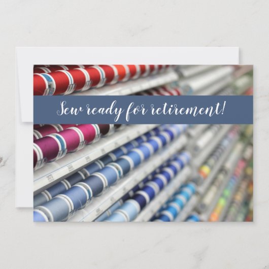 退職の招待状の準備ができた縫って下さい 招待状 (正面)