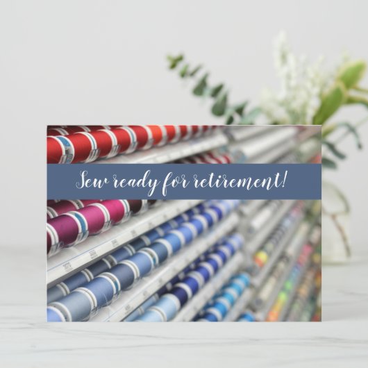 退職の招待状の準備ができた縫って下さい 招待状 (スタンド正面)