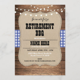 退職の招待状の退職したなパーティーBBQの招待 招待状