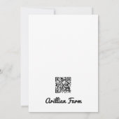 退職の挨拶カードを残さなきゃ 招待状 (裏面)