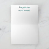 退職の挨拶状 カード (内部)