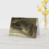 退職の挨拶状 カード (黄色い花)