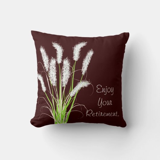 退職の枕Ornamentalは芸術を草でおおいます クッション (正面)