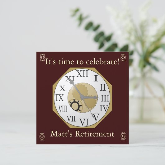 退職の発表 招待状 (スタンド正面)