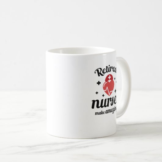 退職の祖母の素晴らしいギフトの退職したなナース コーヒーマグカップ (正面右)
