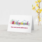 退職の至福 カード (黄色い花)