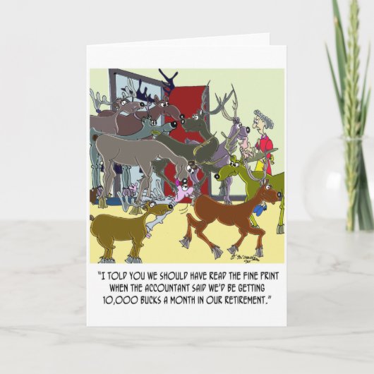 退職の10,000の木びき台 カード (正面)