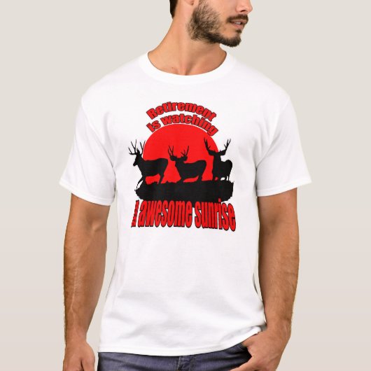 退職はあります Tシャツ (正面)