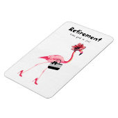 退職は似合う！シックな上品なフラミンゴ マグネット (左側)