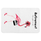 退職は似合う！シックな上品なフラミンゴ マグネット (横)