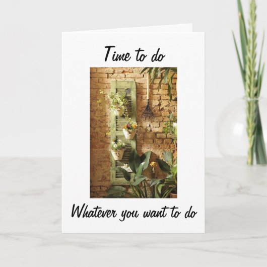 退職は何でもする時だ カード (正面)