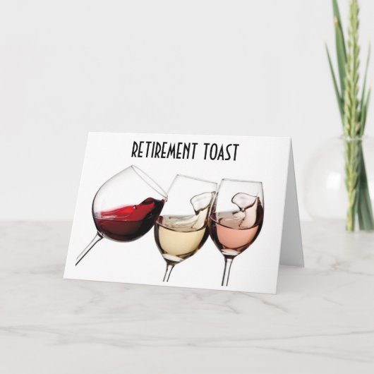 退職は命祝の応援 カード (正面)