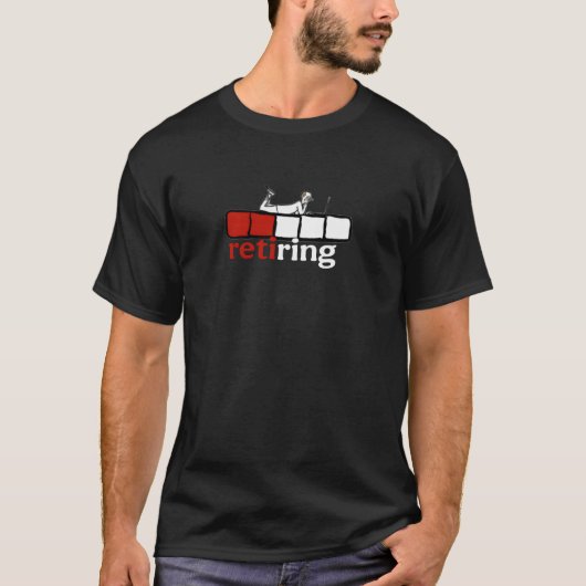 退職は嘘 Tシャツ (正面)