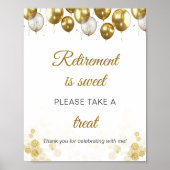 退職は甘い退職パーティーの好意サインである ポスター (正面)