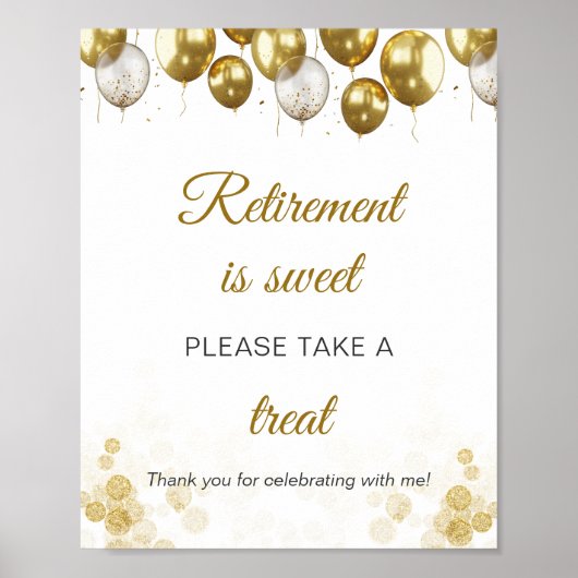 退職は甘い退職パーティーの好意サインである ポスター (正面)