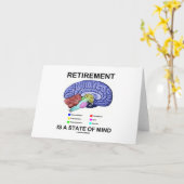 退職は精神の州(解剖学的脳)である カード (黄色い花)