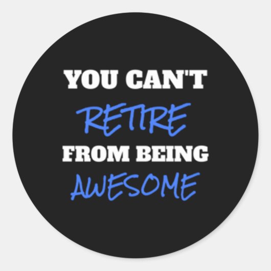 退職は許さ素晴らしぬ ラウンドシール (正面)