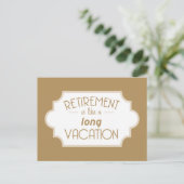 退職は長い休暇のようにあります ポストカード (スタンド正面)